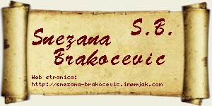 Snežana Brakočević vizit kartica